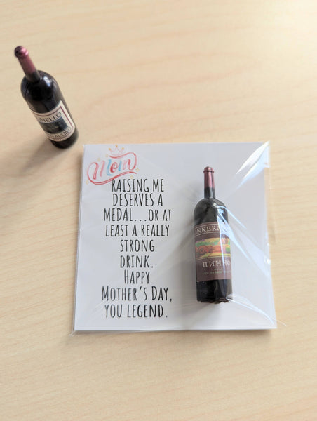 UPLIFTED Funny Mother’s Day Card for Mom – Strong Drink Humor Card – 