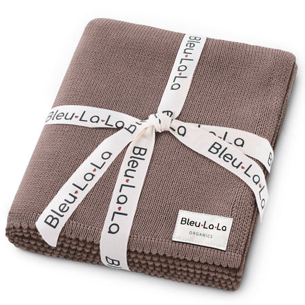 Bleu La La 100% Organic Luxe Baby Blanket
