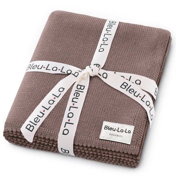 Bleu La La 100% Organic Luxe Baby Blanket