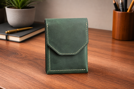 Leather Cash Wallet, Vertical Minimalist Wallet, 2026 wallet