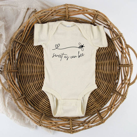 Sweet as Can Bee Baby Bodysuit | Baby Apparel | Summer Baby