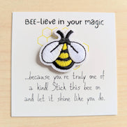 UPLIFTED Believe in Your Magic – Mini Card with Bee Patch