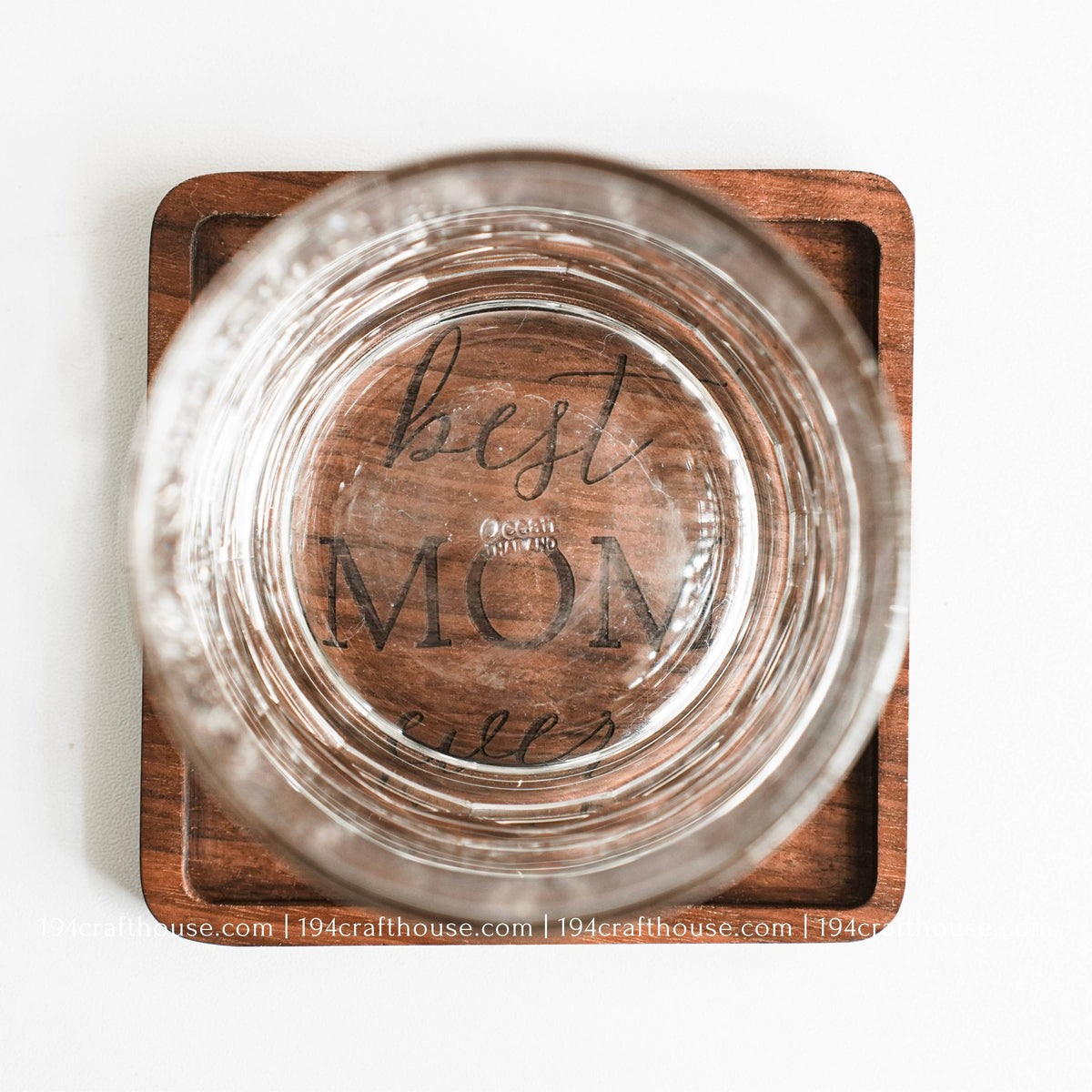 Walnut Wood Coasters - Home Decor & Gifts-2PC