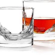 Grand Canyon Crystal Whiskey Glasses, Set of 2