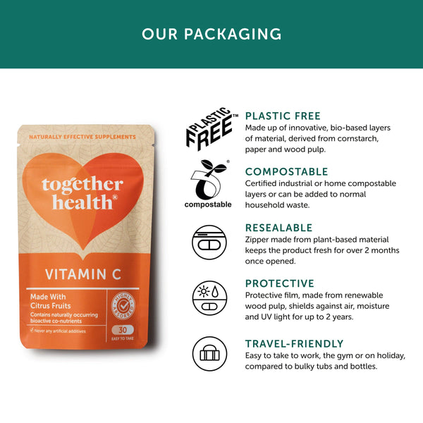 Together Health Vitamin C – Vegan – 30 Capsules