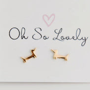 OH SO LOVELY Rowan Weiner Dog Stud Earrings