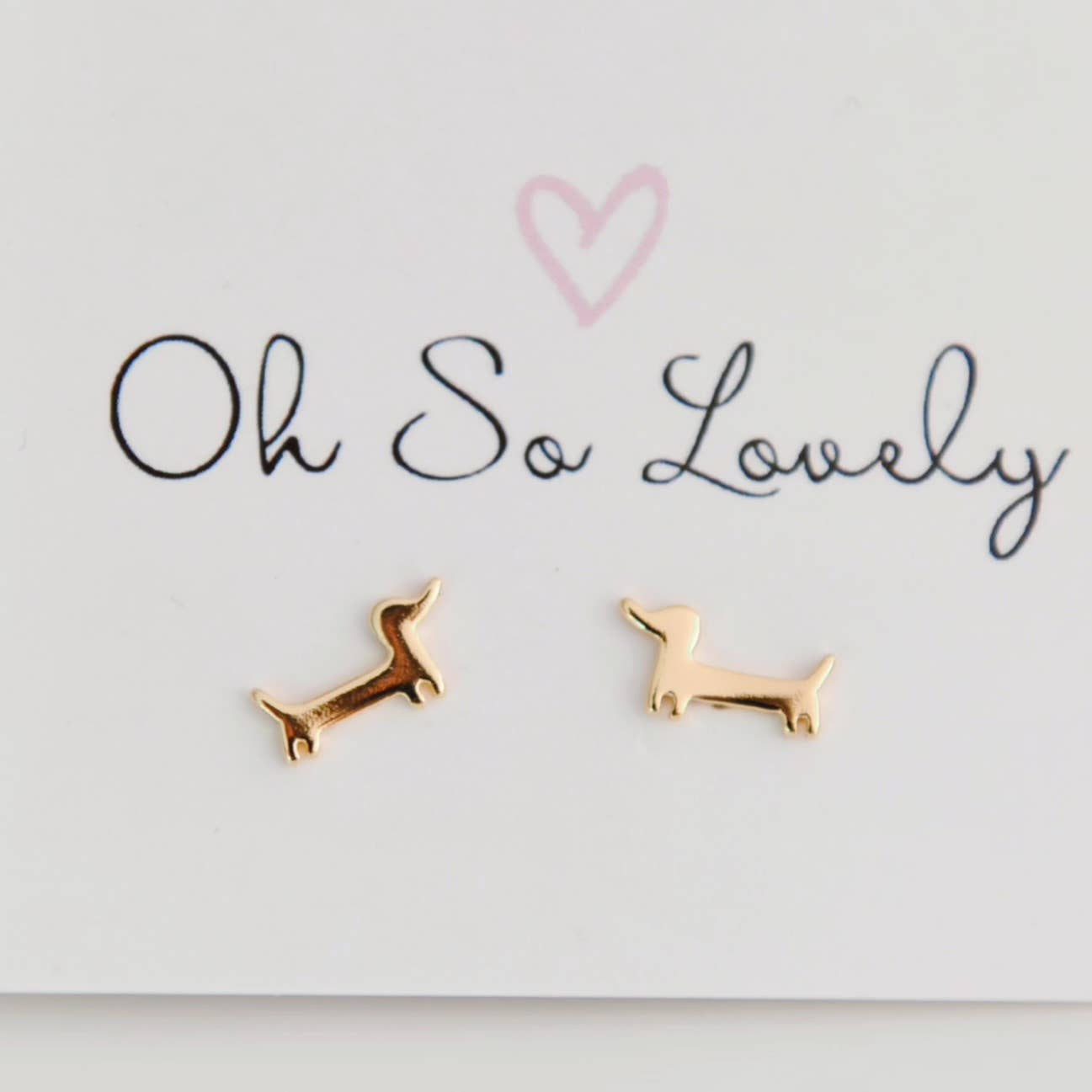 OH SO LOVELY Rowan Weiner Dog Stud Earrings