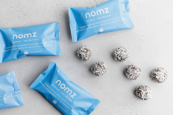 NOMZ Organic coconut energy bites