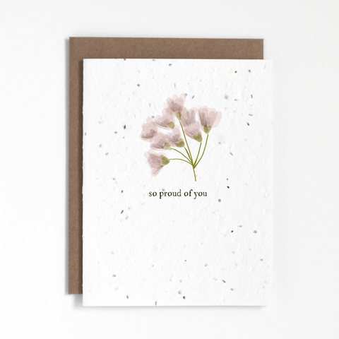 THE GOOD CARD Plantable Greeting Card - So Proud Of You