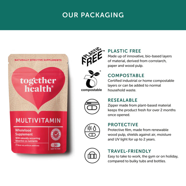 Together Health Multivitamin – Vegan – 30 Capsules