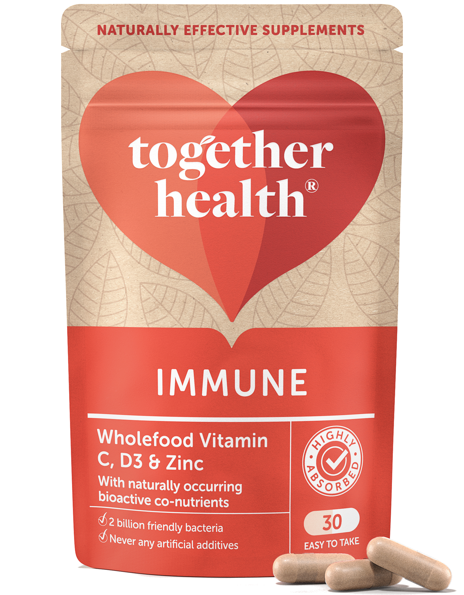 Together Health Immune – Vitamins for Immune System – 30 Capsules