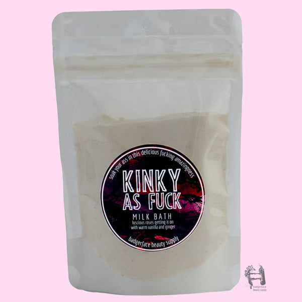 Badgerface Romantic Gifts for Women. Rose Milk Bath. Novelty Bath Gift.