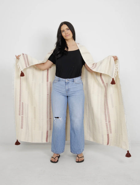 TOFINO THE HAZE MUSLIN THROW-MULTI