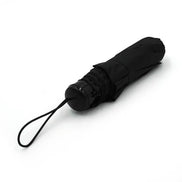 SELINI Compact Solid Black Travel Umbrella
