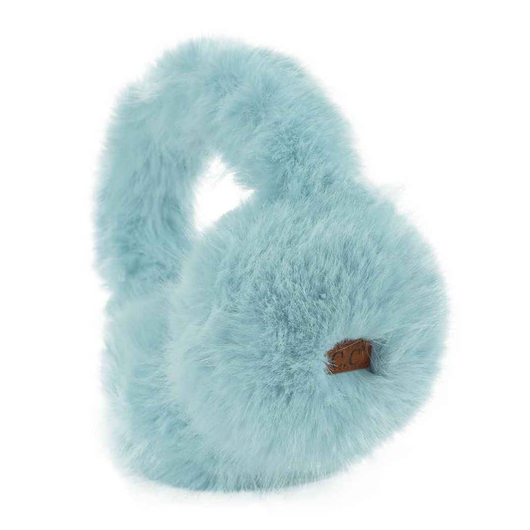 CC Solid Color Long Fur Winter Earmuff