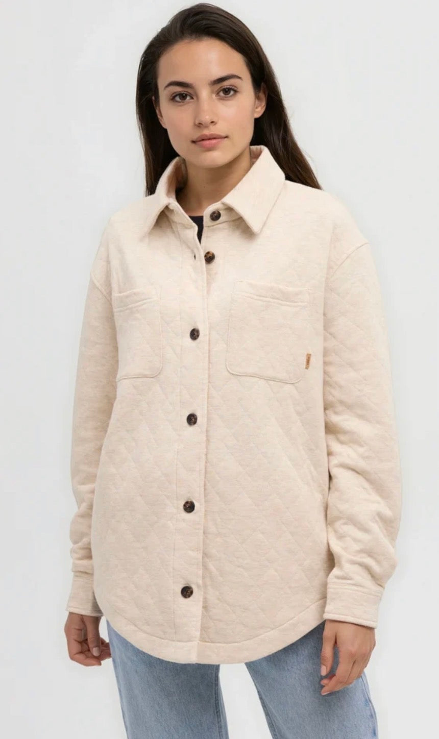 TENTREE Dunes Overshirt
Quilted Knit Relaxed Fit Shirt Jacket