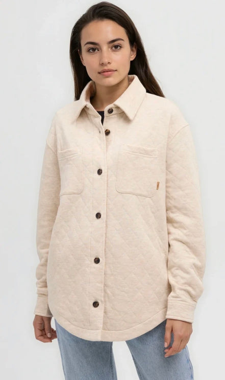 TENTREE Dunes Overshirt
Quilted Knit Relaxed Fit Shirt Jacket