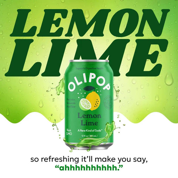 Olipop Lemon Lime Sparkling Tonic 355 ml