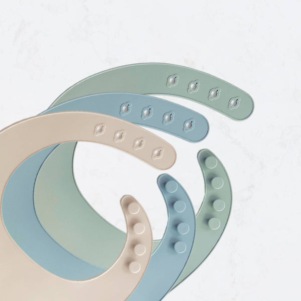 Baby bliss Silicone Bib - Almond
