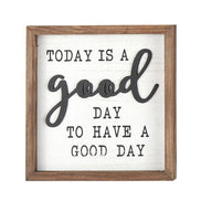 Truu Design Farmhouse Modern Wall Sign, Today is a good day