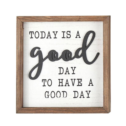 Truu Design Farmhouse Modern Wall Sign, Today is a good day