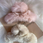 Lady June Plush French Hair Claw, Fluffy Hair Clips, Fuzzy Hair Clips