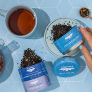 Earl Grey Tea Trio Tin & Spoon -Organic, Fair-Trade Tea Gift