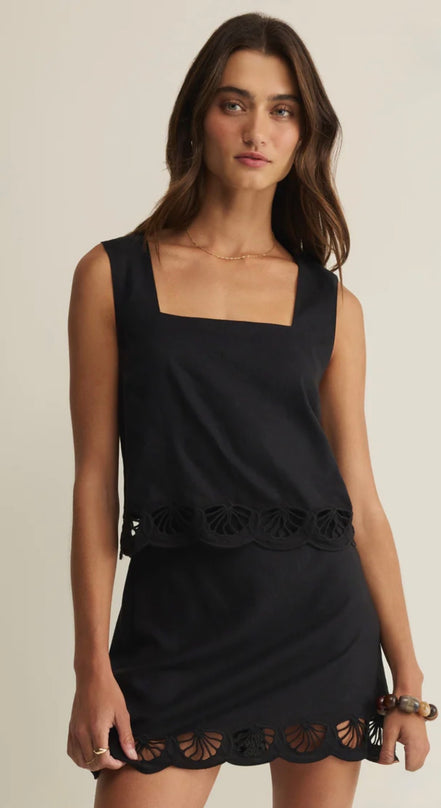 ZSUPPLY CHARLENE EMBROIDERED ￼MINI SKIRT