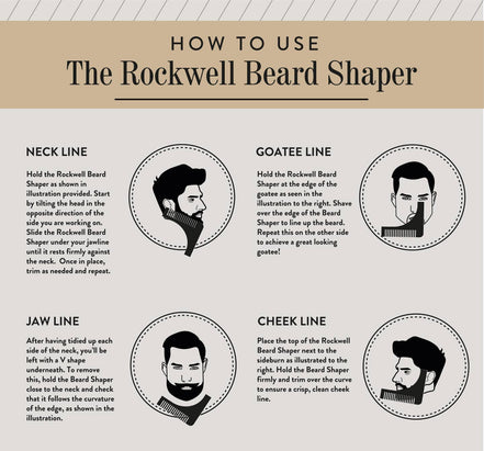 Rockwell Natural pear wood Beard Shaper