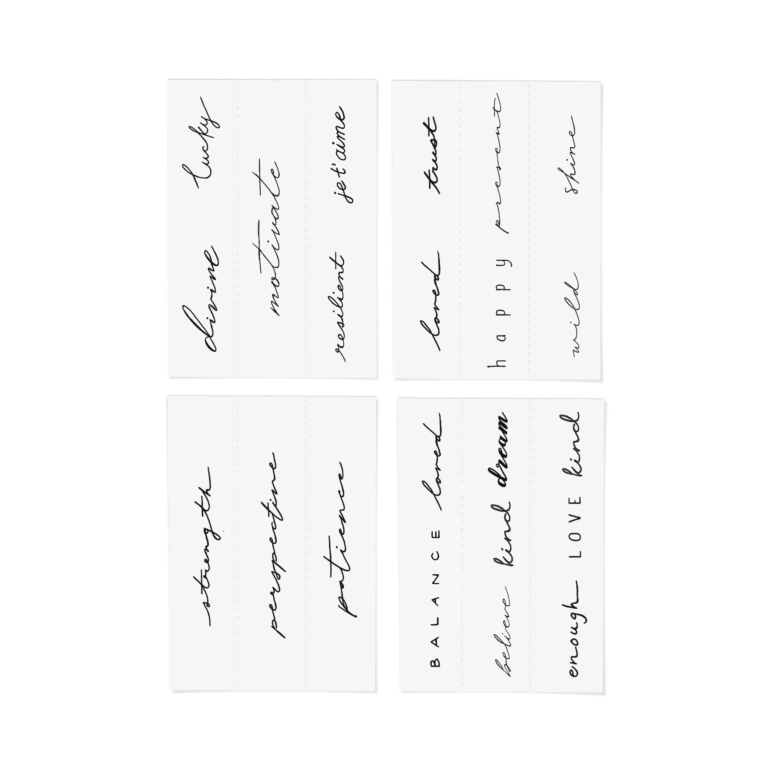 INKED BY DANI Statement Temporary Tattoo Pack