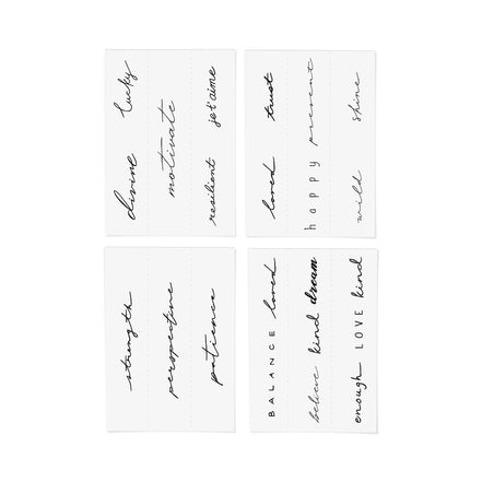 INKED BY DANI Statement Temporary Tattoo Pack