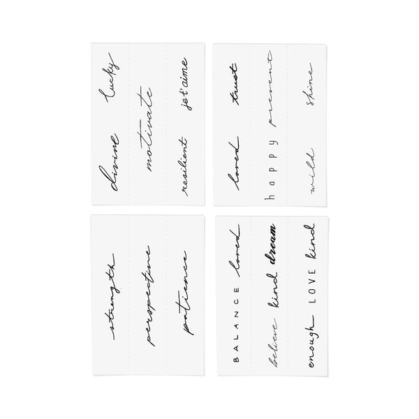 INKED BY DANI Statement Temporary Tattoo Pack