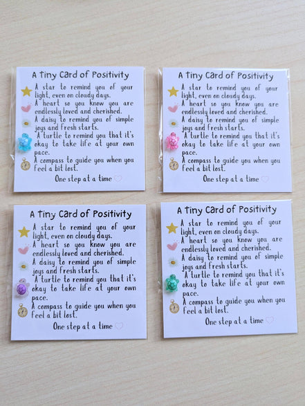 UNLIFTED INK Positivity Turtle Figurine Card with Custom Note Option
