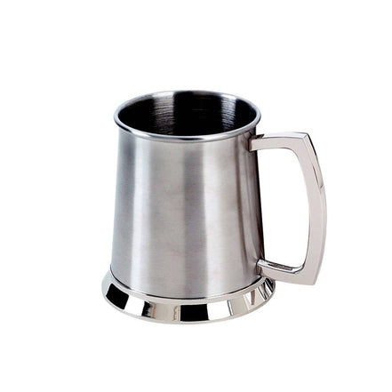 CREATIVE GIFTS Stainless Steel Tankard with Satin Matte Finish - 20 oz