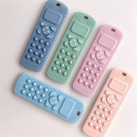 Baby bliss Sensory Popper Teether Phone - Sage