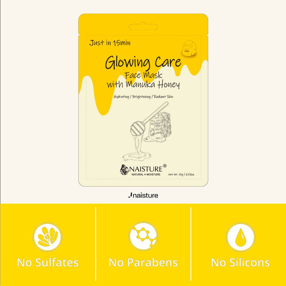 Naisture Just In 15 Min Glowing - Manuka Honey (10pc)