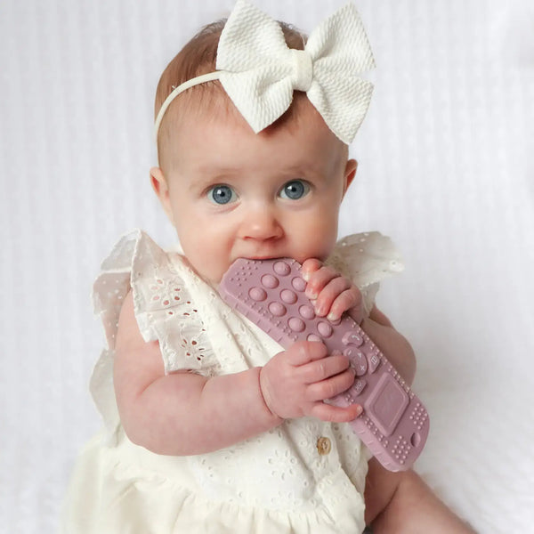 Baby bliss Sensory Popper Teether Phone - Sage