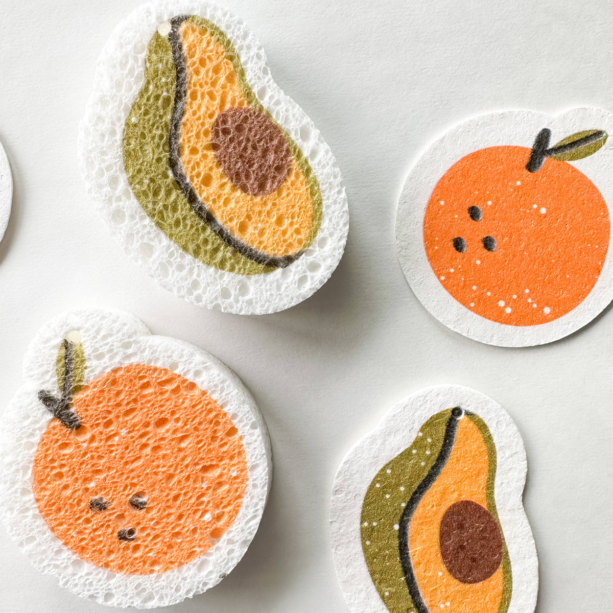 Natural Biodegradable Cellulose Pop Up Sponges