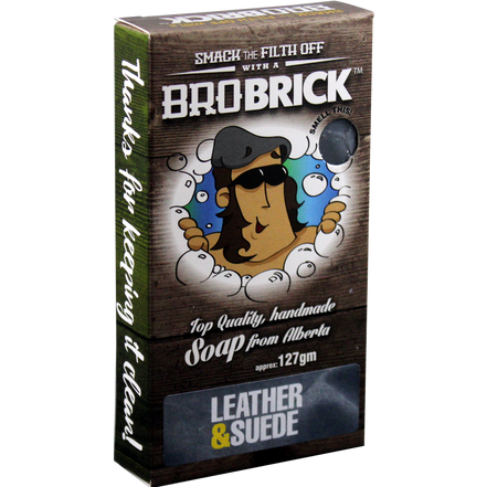 BRO BRICK Leather & Suede: Handmade Soap