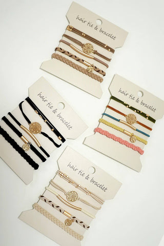 JOSSLYN BOHO DUAL FUNCTION KNOT BRACELET HAIR TIES