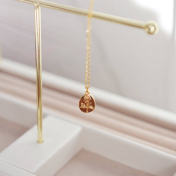 OH SO LOVELY Georgie Rose Pendant Necklace 