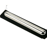 CREATIVE GIFTS Stainless Steel Cigar Tube with Black Pouch-Groomsmen's Gift