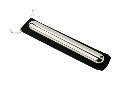 CREATIVE GIFTS Stainless Steel Cigar Tube with Black Pouch-Groomsmen's Gift