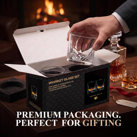 Grand Canyon Crystal Whiskey Glasses, Set of 2
