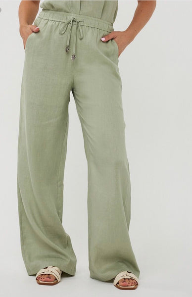 ESQUALO LINEN TROUSERS