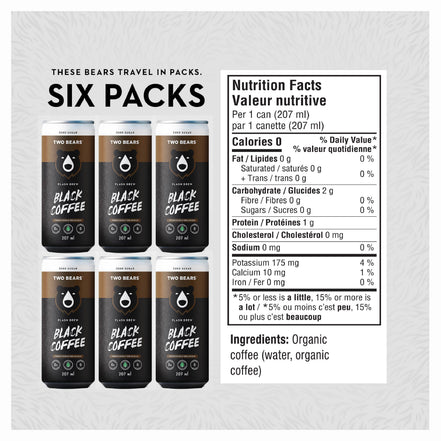 TWO BEARS Black Flash Brew Coffee (207 ml)