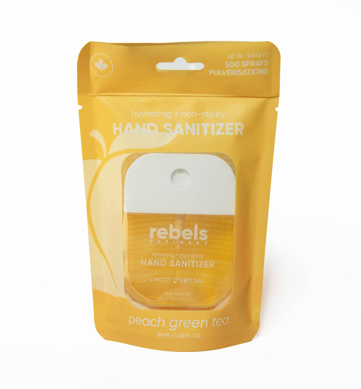 Rebels Peach Green Tea Pocket Hand Sanitizer