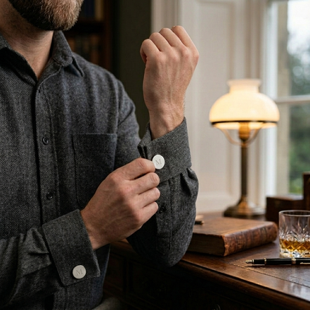 CREATIVE GIFTS Oval Cuff Links