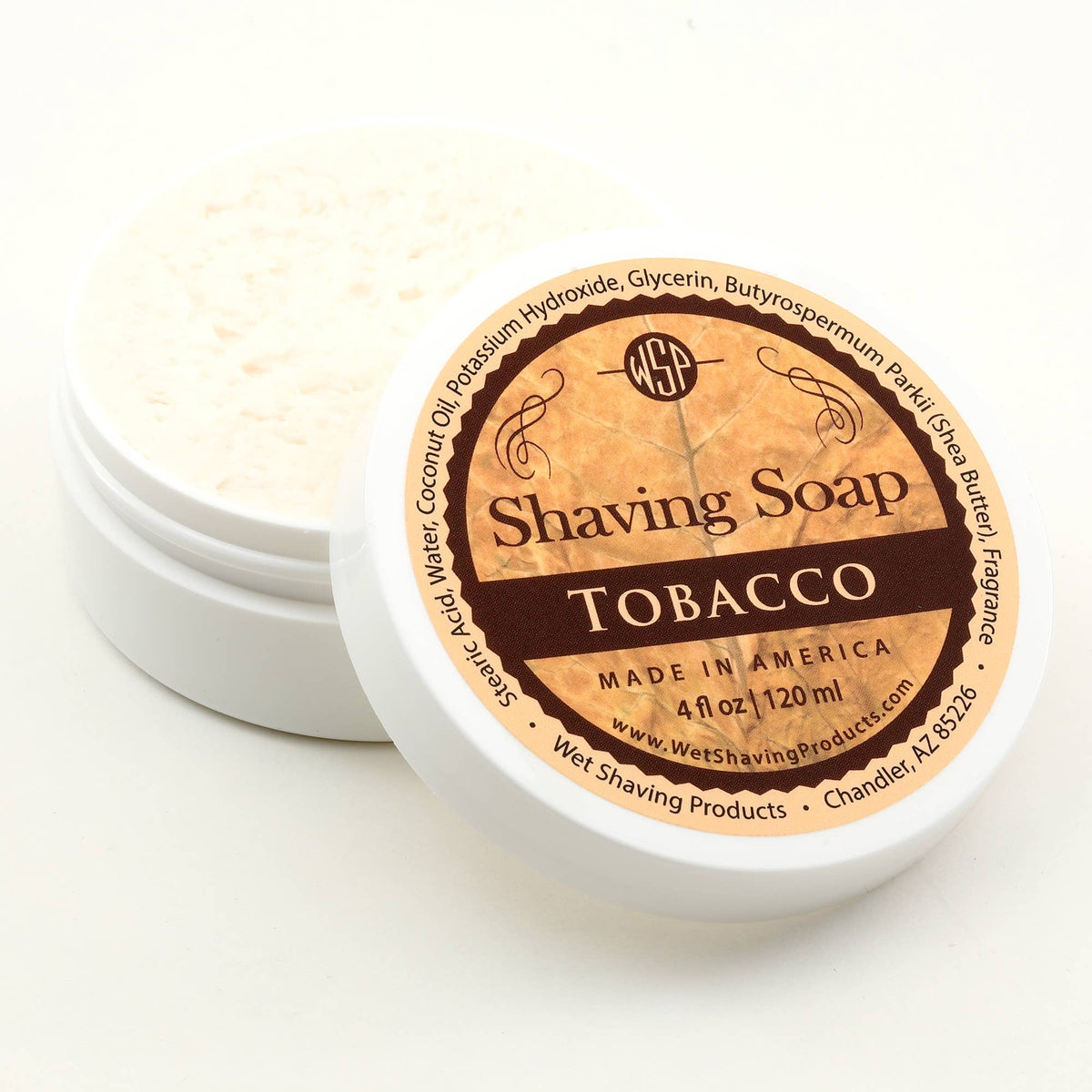 WET SHAVING Rustic Shaving Soap - Tobacco - 4 Fl oz