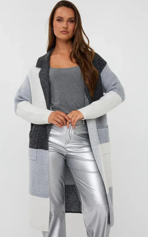 ESQUALO Cardigan long block
